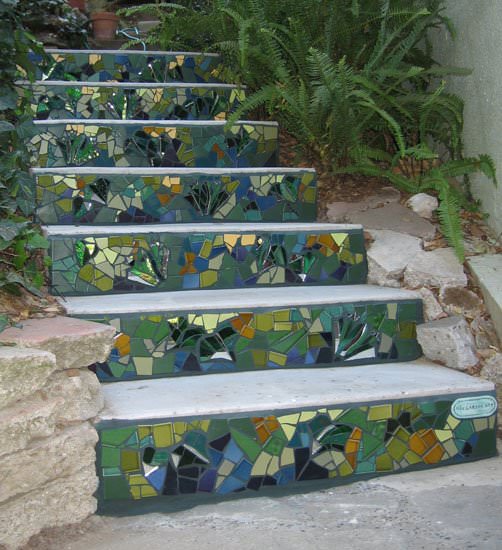kerti lépcsők